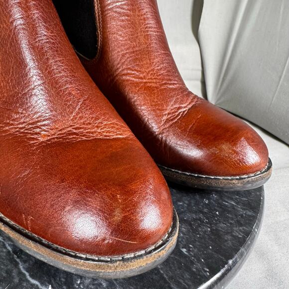 Paul Green Orsen Saddle Brown Leather Ankle Boots Women’s Size 8 US - Picture 5 of 8